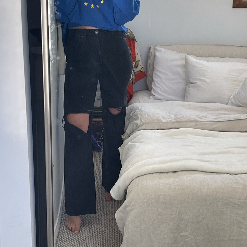 High rise loose re/done jeans